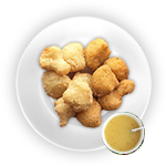 Battered Mushrooms With Garlic Sauce 